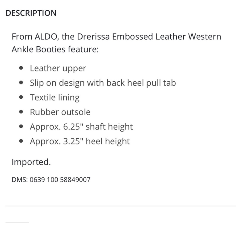 Sz 7.5🌹Aldo white leather boots - Picture 7 of 8